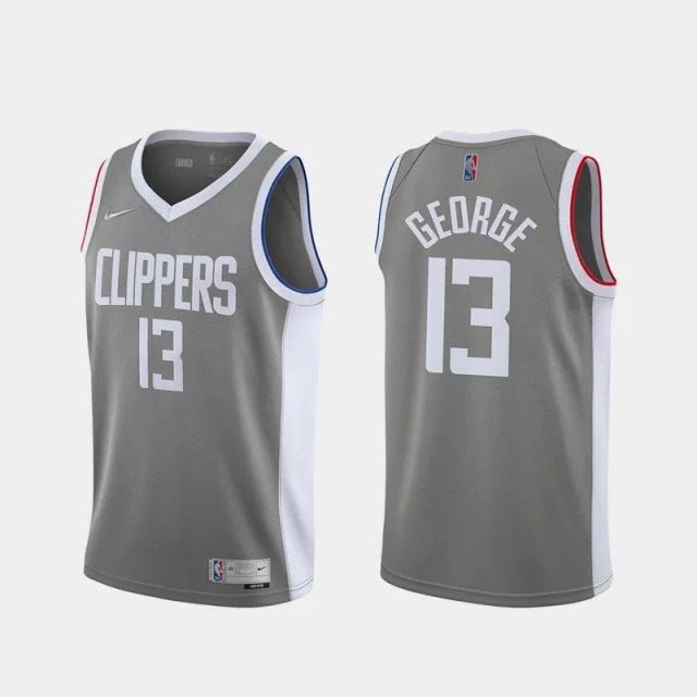 Regata NBA Los Angeles Clippers City 20/21 Edition Authentic Swingman George 13 - Cinza