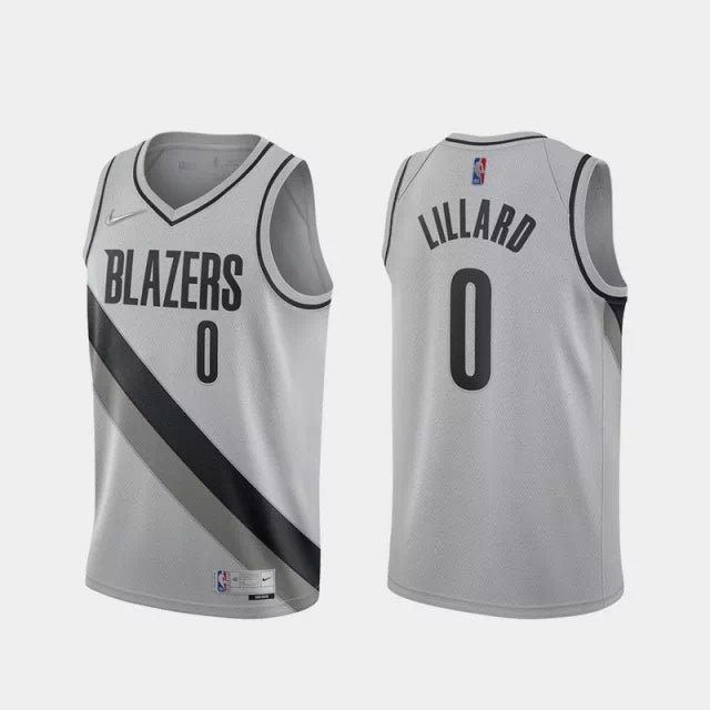 Regata NBA Portland Trail Blazers City Edition 20/21 Authentic Swingman Lillard 0 - Branca