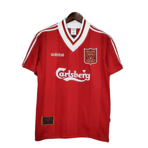 Camisa Liverpool Retrô 1996/1997 Vermelha e Branca -