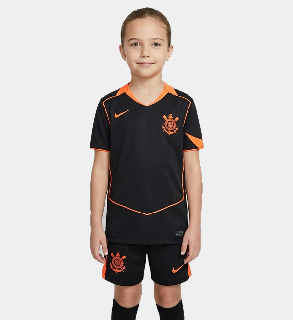 Conjunto Infantil Feminino Corinthians 2025/26 III