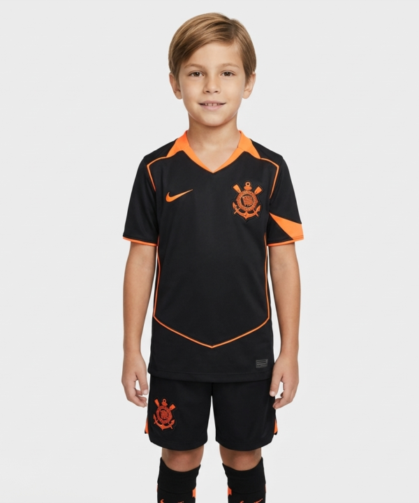 Conjunto Infantil Masculino Corinthians 2025/26 III