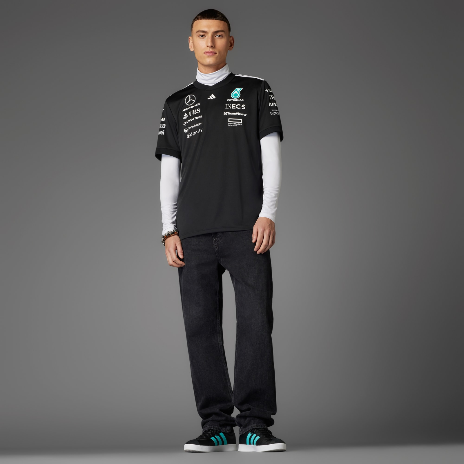 Camisa Driver Mercedes - AMS Petronas F1 - Imagem 4