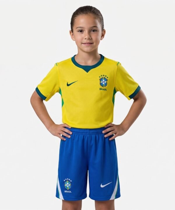 Conjunto Infantil Brasil Feminino 2026/2027 I